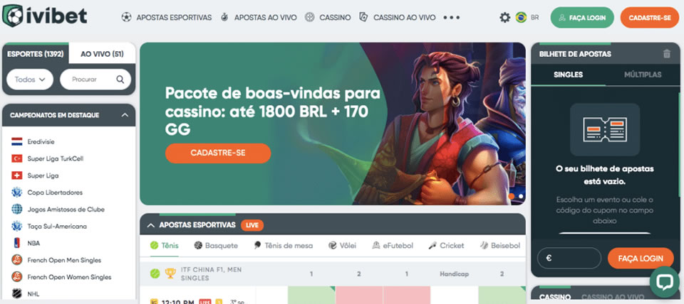 Os jogos de casino também oferecem o mesmo bónus, 200% até 10.000€, com 50 rodadas grátis adicionais.