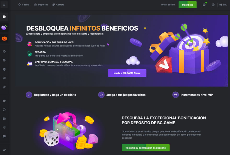 Se você gosta de cassinos, este site oferece uma ótima oportunidade para se divertir. Ao depositar pelo menos R$ 10 para jogar os melhores jogos de cassino, você receberá um bônus de 150% até R$ 1.500.